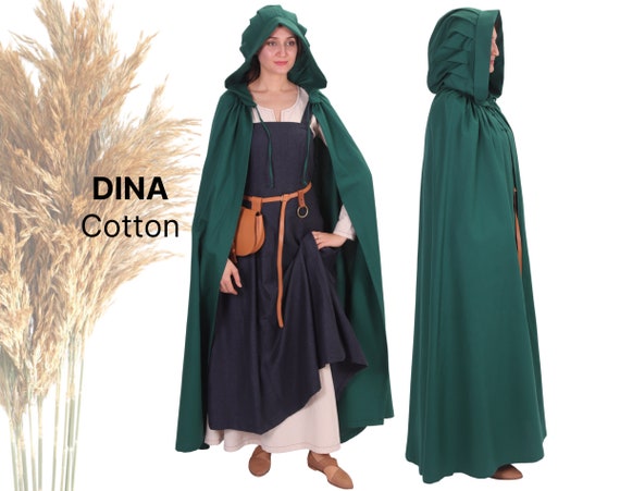 Viking Cloak - Women's Hooded Cotton Cloak - Viking Warrior