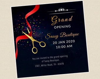 Grand Opening Invitation Etsy