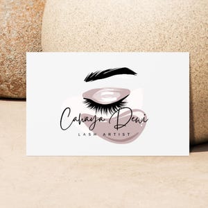 Modern Minimalist Premade Logo Design, Make-Up Artist branding, Beautician Readymade Custom Logo Design Branding, Instant Beauty Salon Logo
