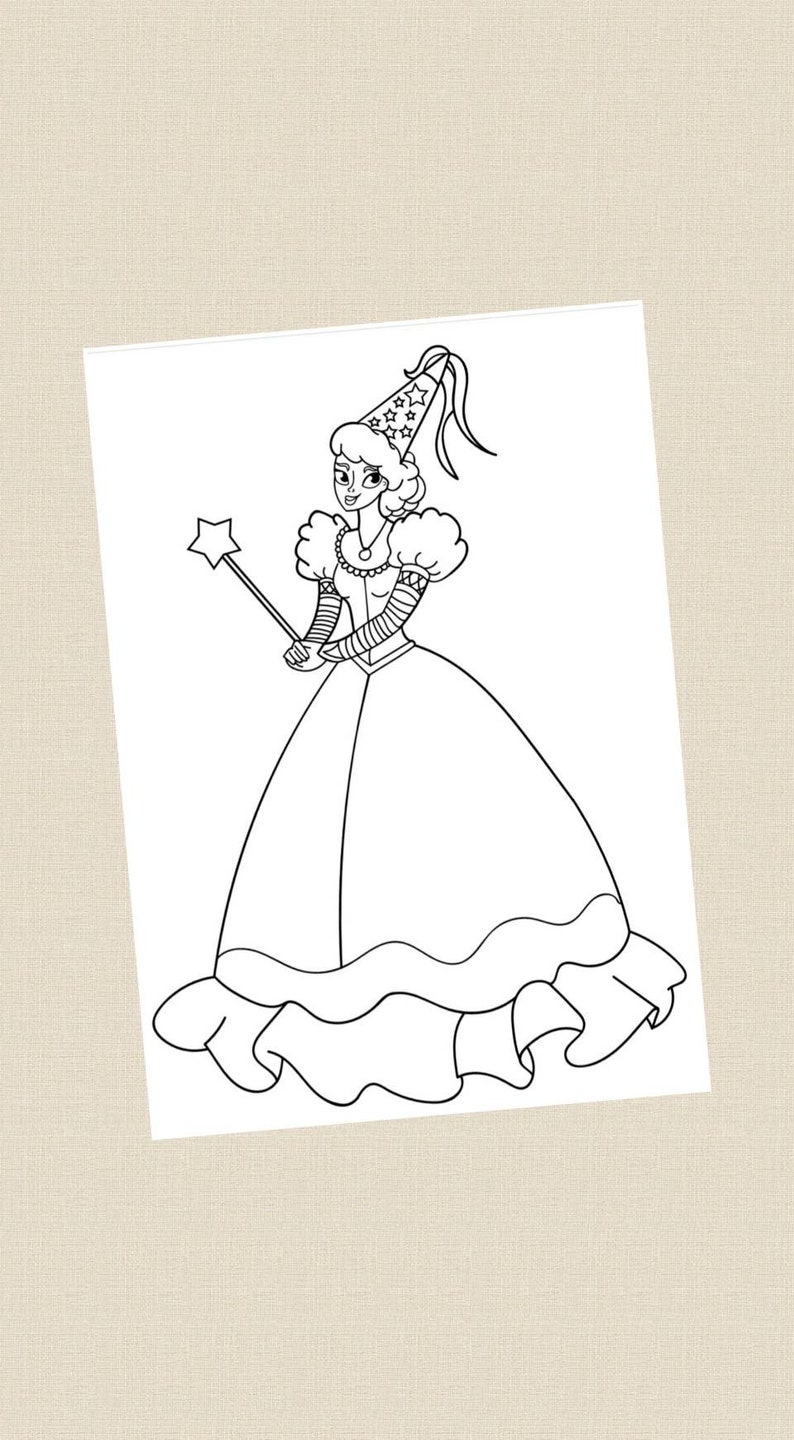 Download Instant Download and Printable My Princess Coloring Book ...