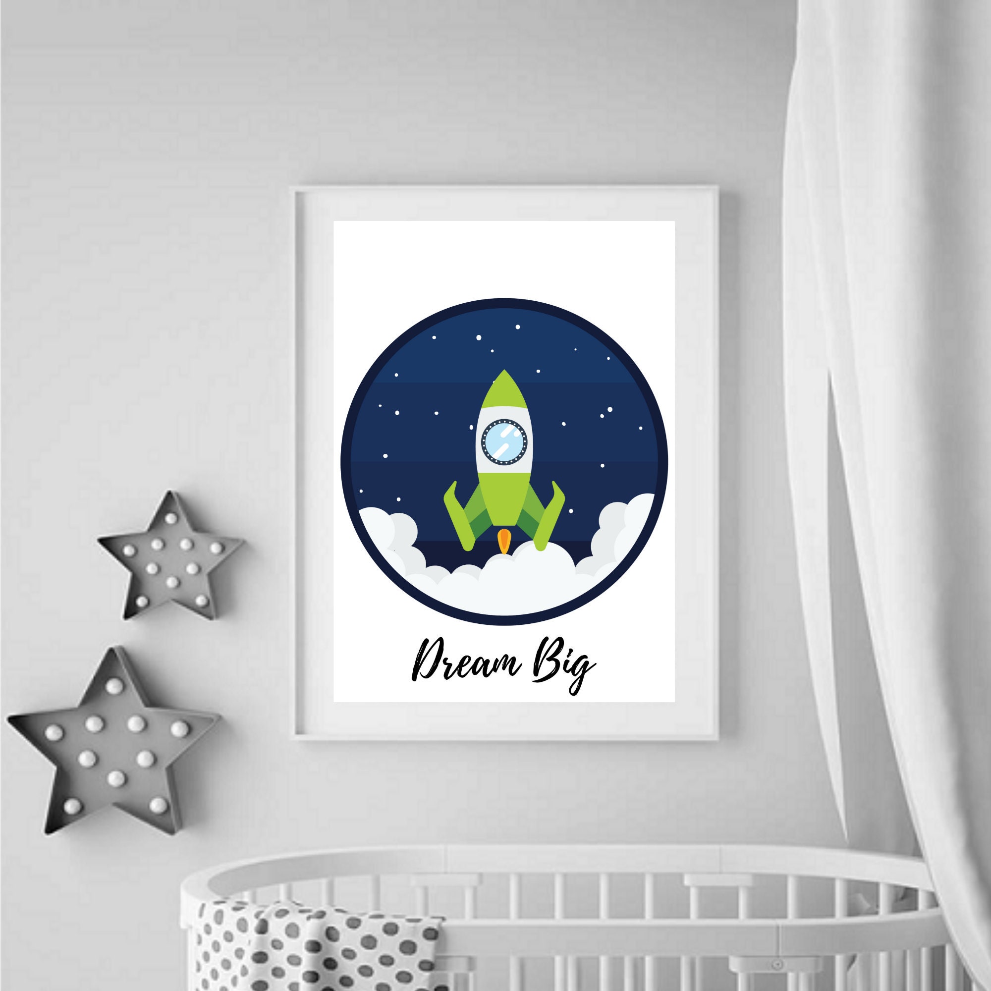 Space Wall Art Set of 3 Prints Outer Space Décor Printable - Etsy