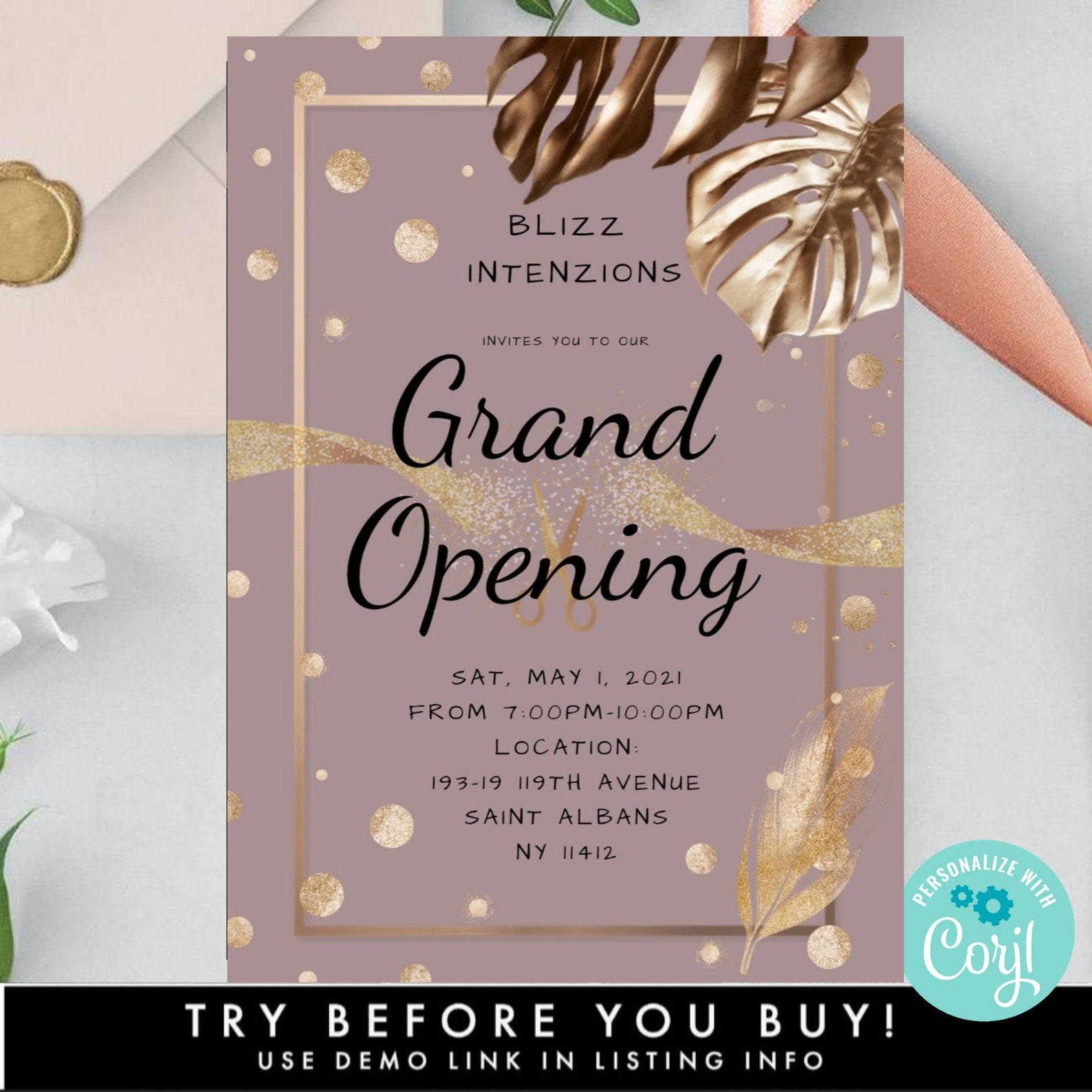 Electronic Grand Opening Launch Party Invitation, Paperless ...