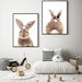 Bunny Rabbit Print Set of 2, Animal Prints, Nursery Wall Art, Digital ...