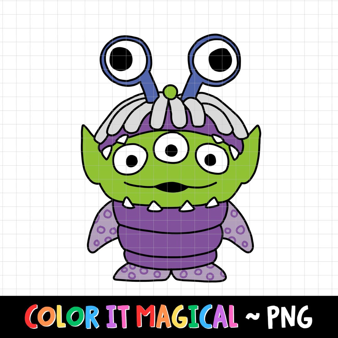 Boo Alien Remix PNG Disney PNG Clipart Instant Digital Download Hand ...