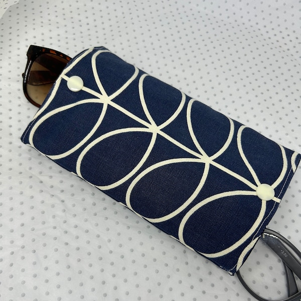 Double glasses case for sunglasses and reading glasses.