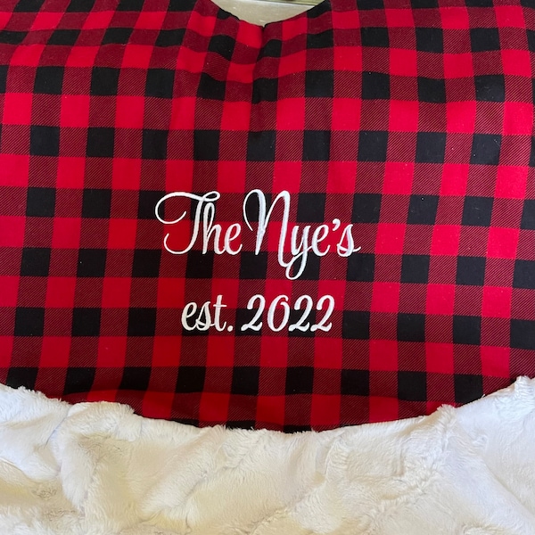 Buffalo Plaid Tree Skirt Etsy