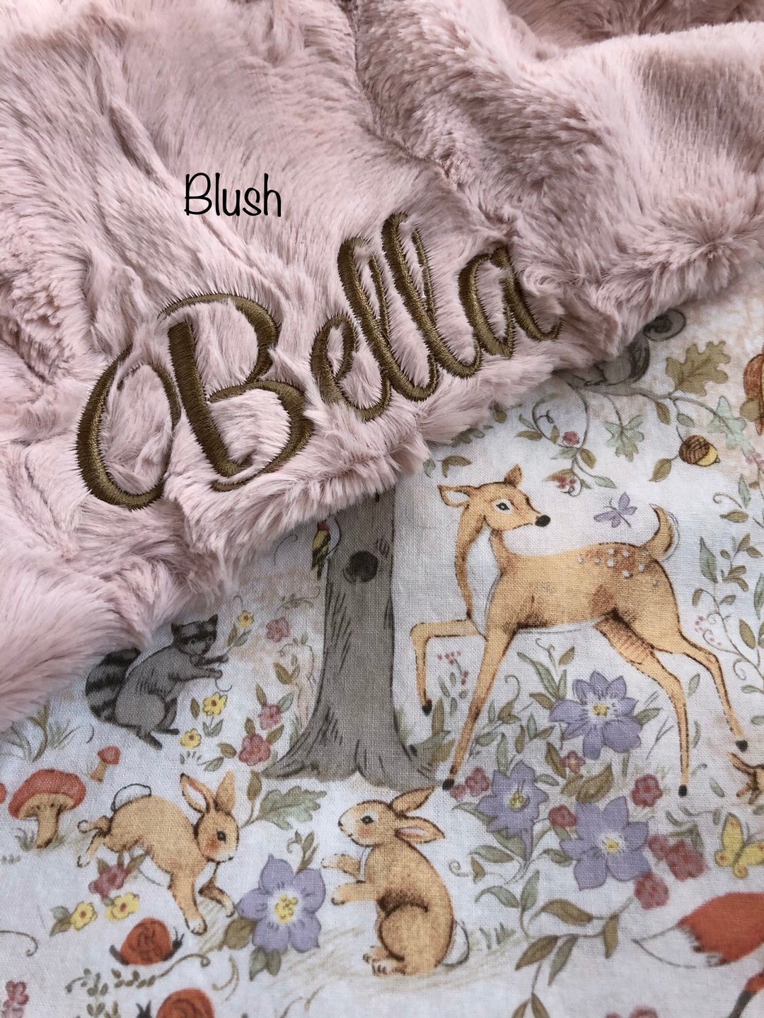 Customized Baby Blanket, Personalized Baby Blanket, Embroidered Baby ...