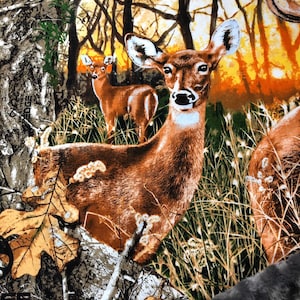 Buck Camouflage Minky Blanket, Personalized Deer Blanket, Baby Boy Blanket,
