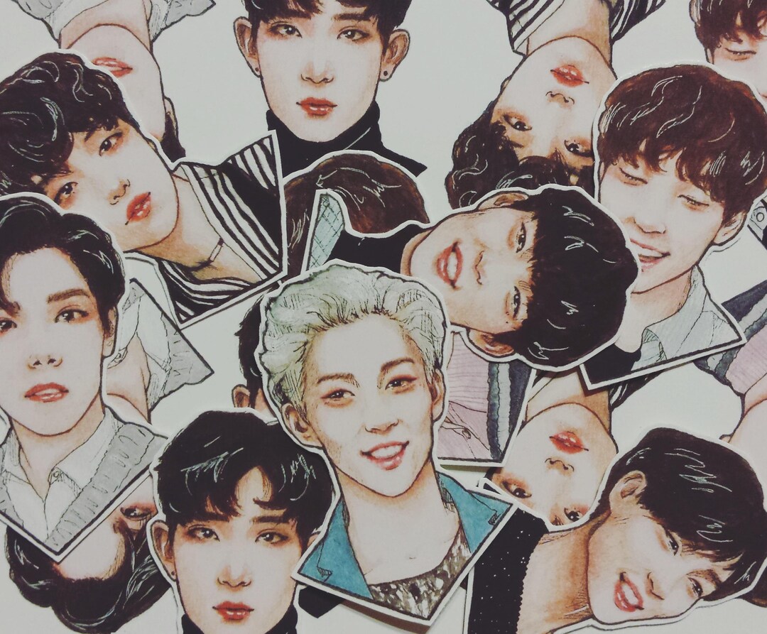 Rkpop Romy Sticker THE ROSE Kpop K-pop Krock Stickers Set, Bujo Bullet Journal Korea ...