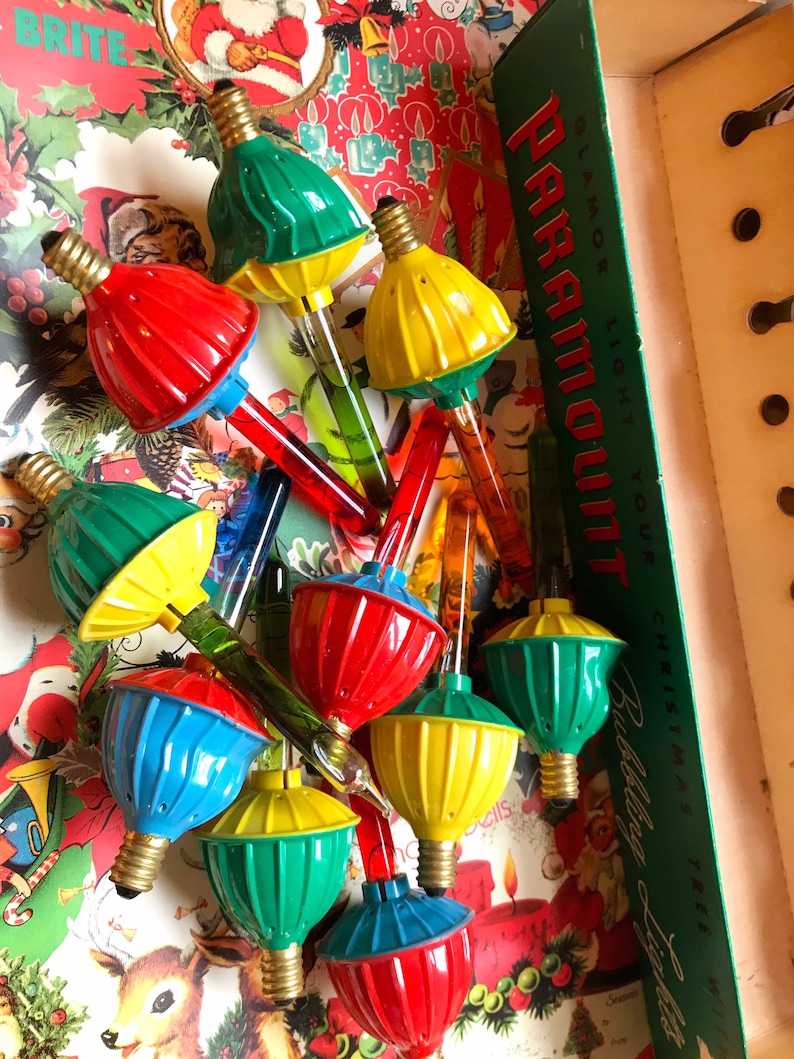 Vintage Paramount Bubble Lights 1950s working Christmas tree Etsy