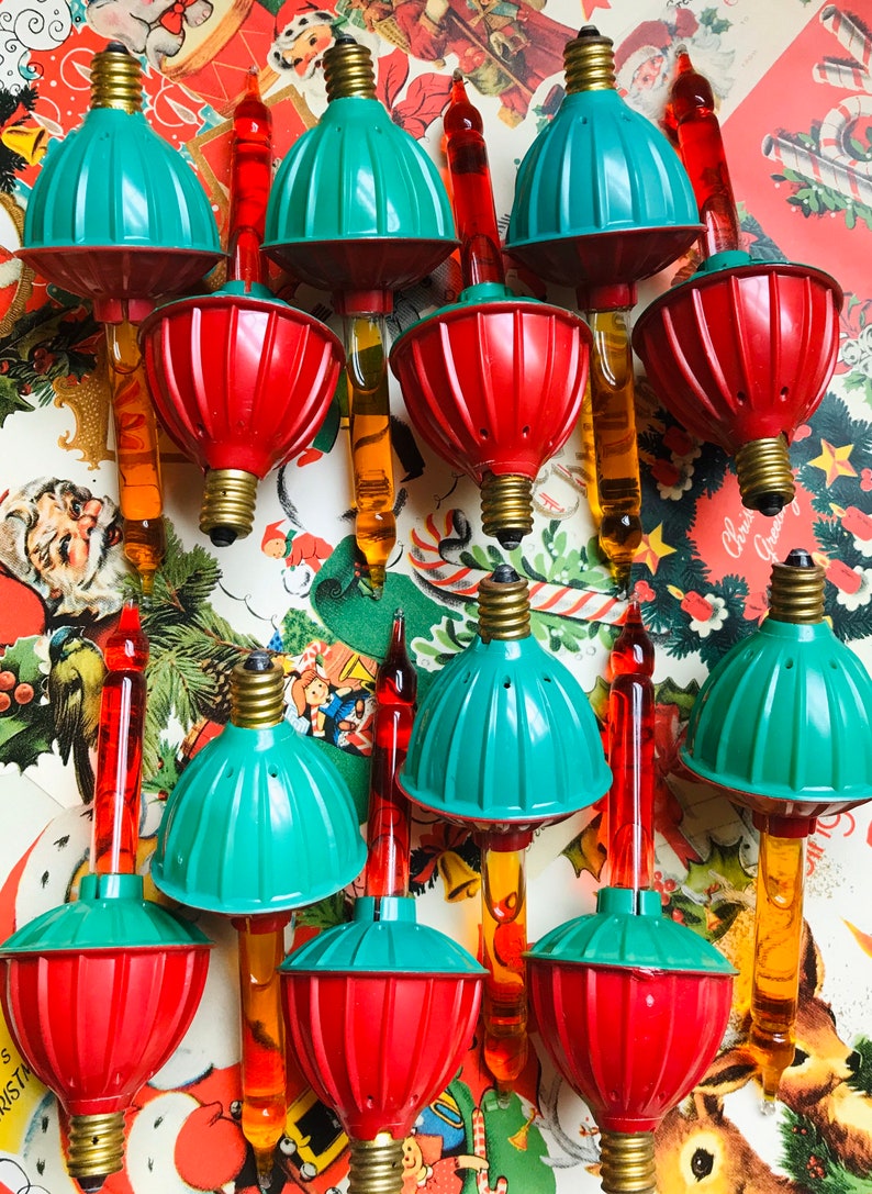 Vintage Paramount Bubble Lights 1950s working Christmas tree Etsy