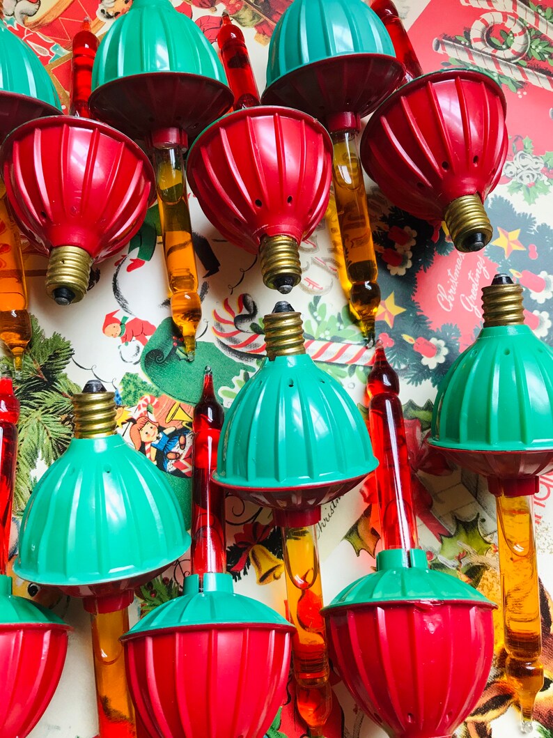 Vintage Paramount Bubble Lights 1950s working Christmas tree Etsy