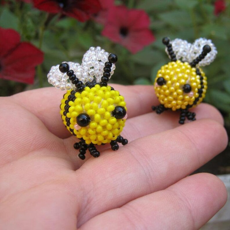 Beaded Bee Queen Honey. Beading Tutorial PDF Etsy