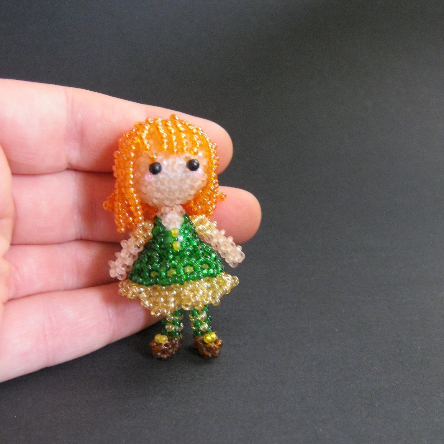 The little beaded doll. Beading Tutorial PDF Etsy