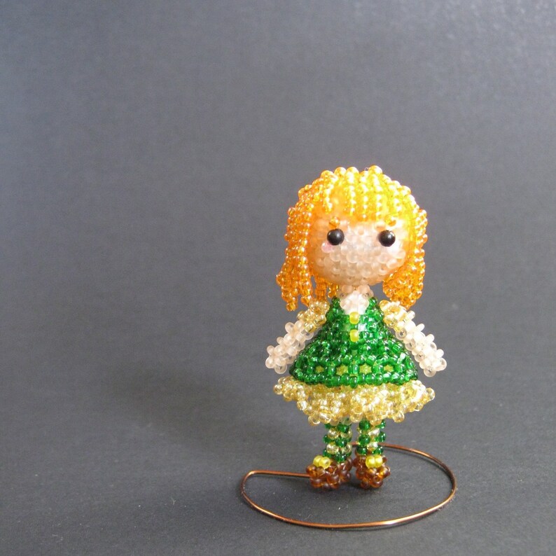 The Little Beaded Doll. Beading Tutorial PDF Etsy UK