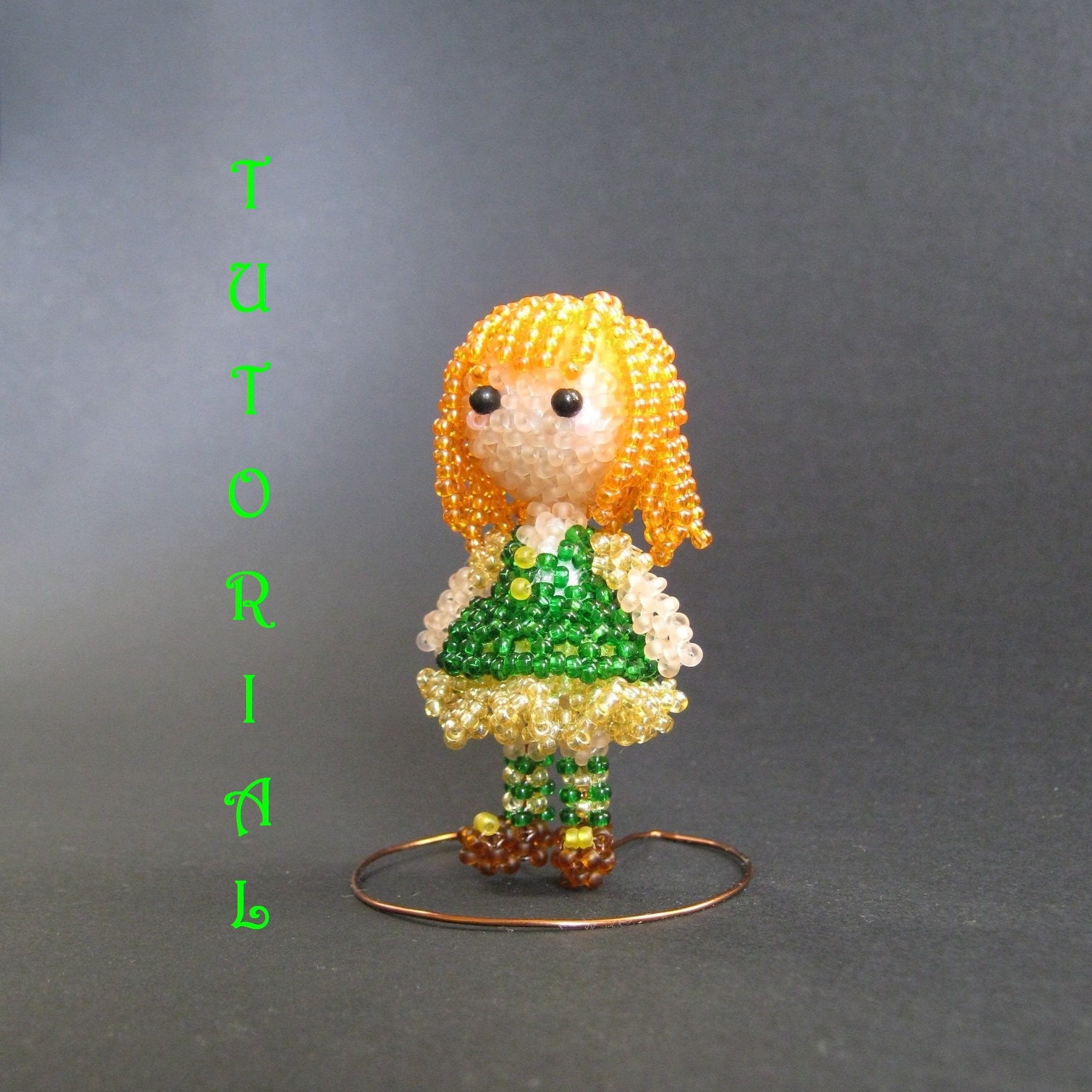 The Little Beaded Doll. Beading Tutorial PDF Etsy UK