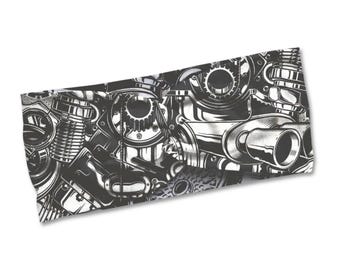 Soft Headband for Motorcycle Lover, Motor Bikes Chopper Builder Bike Gift, Tame Hair in Helmet
