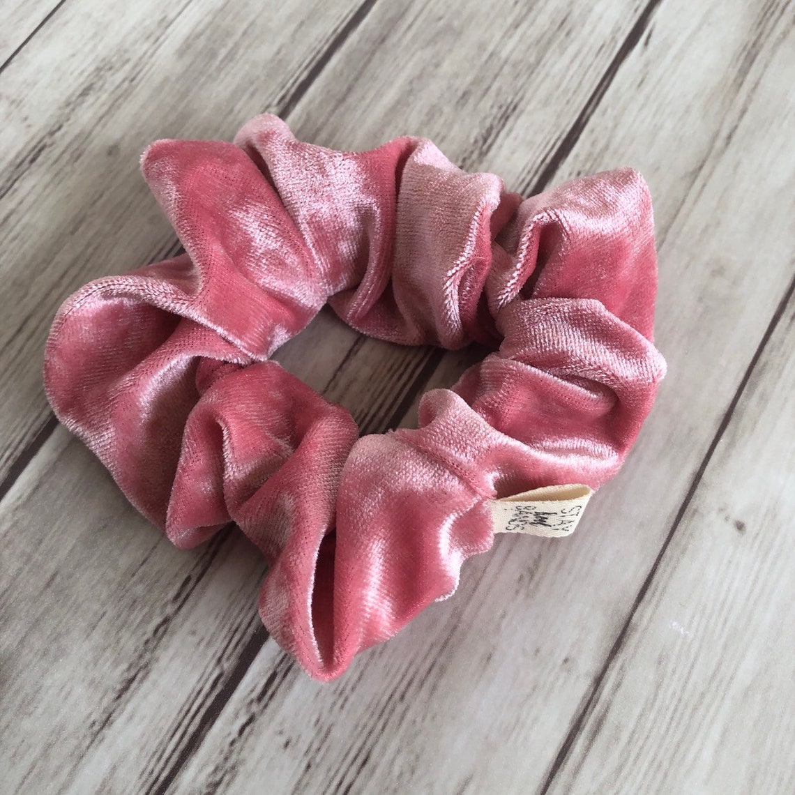 Pink Roughie Dark Pink Velvet Scrunchie Rose Gold Blush Fuchsia - Etsy