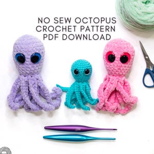 No Sew Crochet Octopus Pattern: Easy Amigurumi PDF with Video