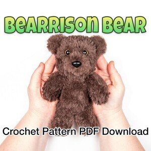 Easy Crochet Bear Pattern – Faux Fur Amigurumi (PDF Download)