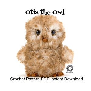 Crochet Owl Pattern - Otis the Owl - Crochet Pattern PDF Instant Download, Amigurumi Owl, Realistic Crochet Owl,