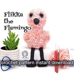 Flikka Flamingo Crochet Pattern PDF Instant Download