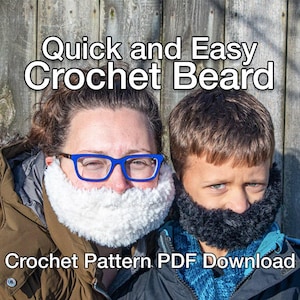 Realistic Crochet Beard Pattern (PDF Pattern) – Easy Crochet Beard, Faux Fur Crochet
