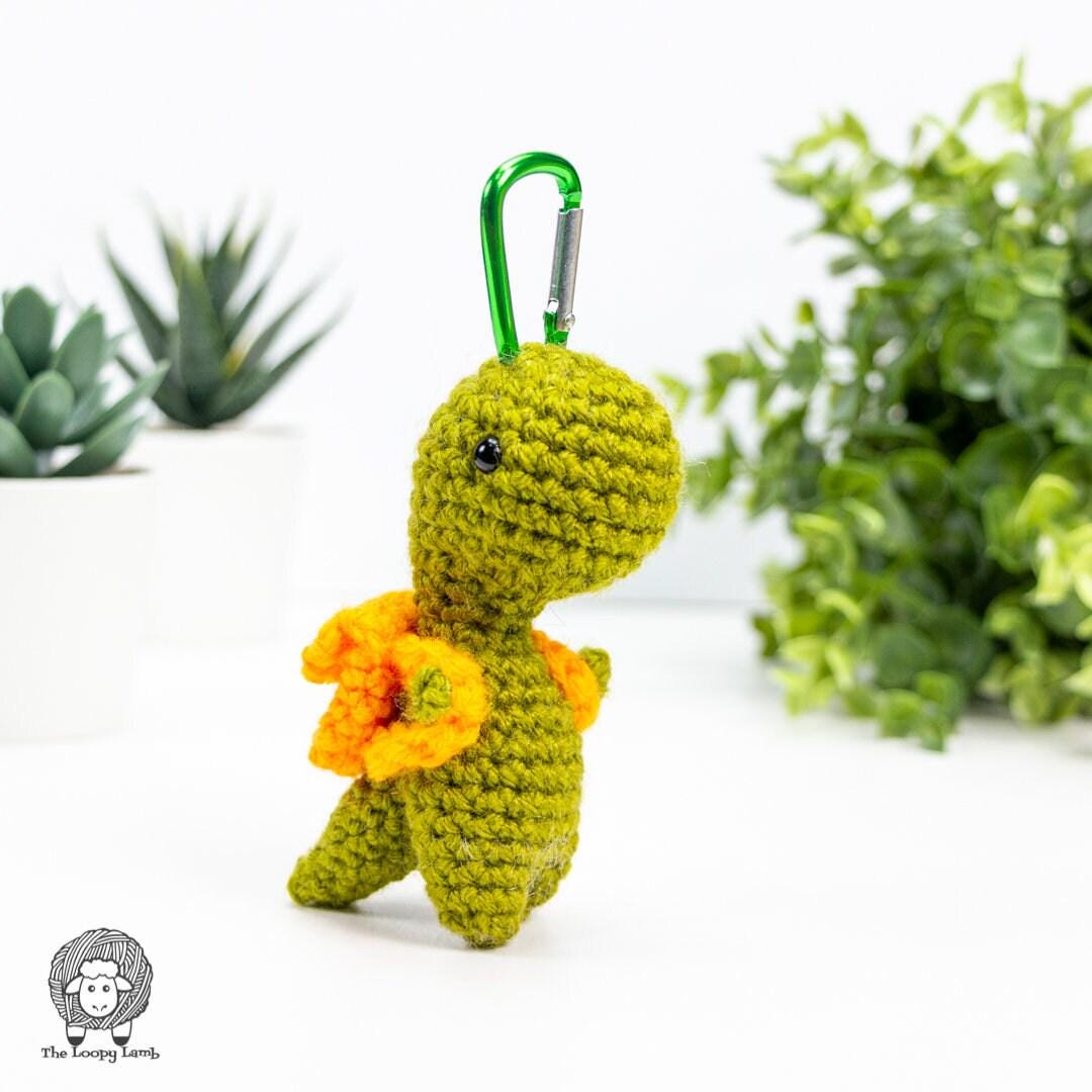 Crochet Dinosaur Back Pack Buddy Pattern PDF Instant Download Amigurumi Dinosaur Dinosaur Keychain Crochet T rex Amigurumi T rex Etsy UK