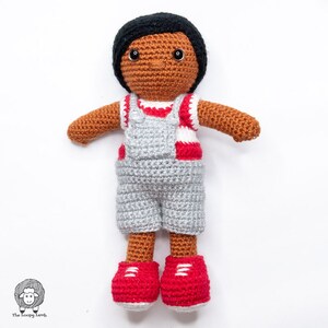 Advent Adam Crochet Boy Doll, Amigurumi Doll Pattern with Removeable Clothes, Crochet Doll Pattern, Easy Crochet Doll image 6