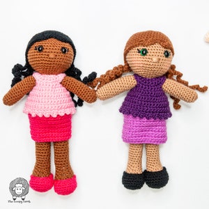 Advent Amy - Amigurumi Doll Pattern with Removeable Clothes, Crochet Doll Pattern, Easy Crochet Doll