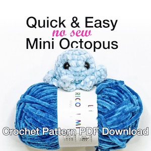 Mini Octopus Crochet Pattern: Amigurumi Toy (PDF Download)