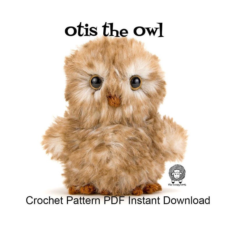 Crochet Owl Pattern - Otis the Owl - Crochet Pattern PDF Instant Download, Amigurumi Owl, Realistic Crochet Owl, image 1