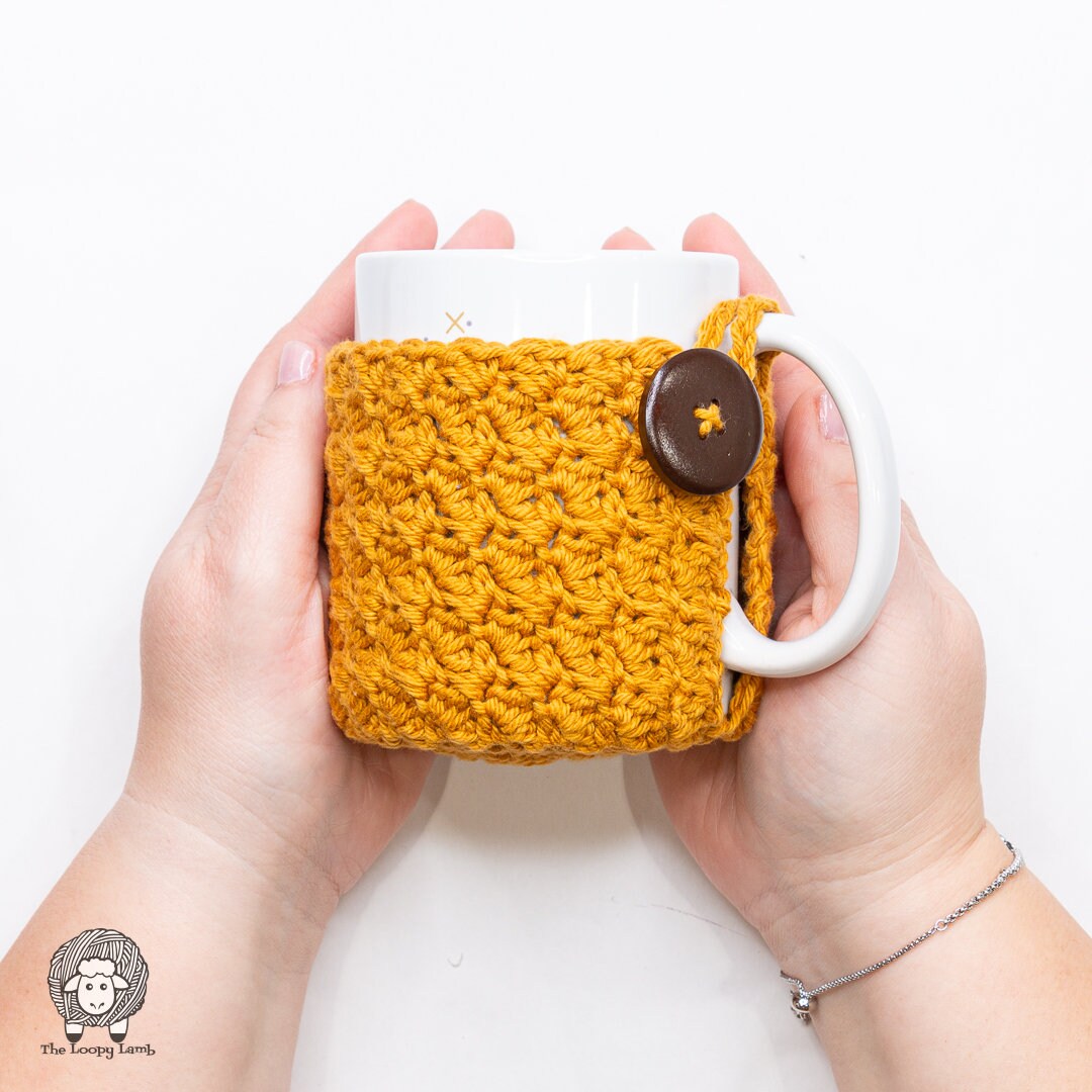 Crochet Mug Cozy Pattern: PDF Instant Download - Easy Crochet Mug Cozy ...