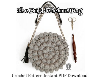 Cable Bobble Bag - PDF Crochet Pattern - Instant Download - Etsy