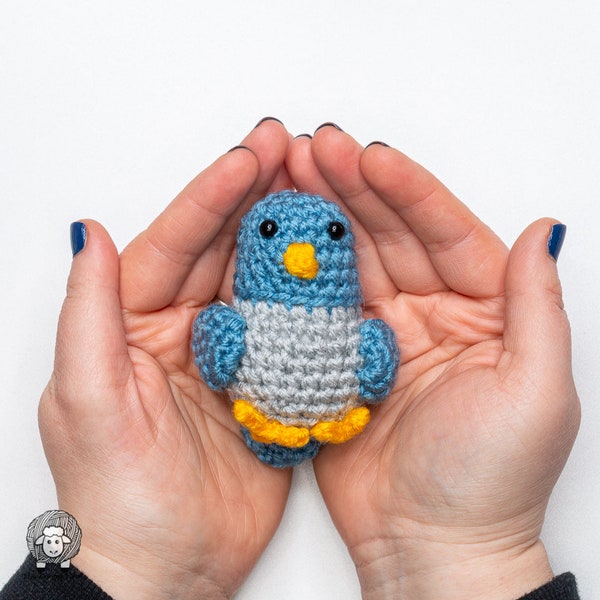 Percy the Pigeon: Crochet Pattern PDF Instant Download, Crochet Bird Pattern, Amigurumi Bird, Easy Crochet Pattern,Bird Crochet Pattern