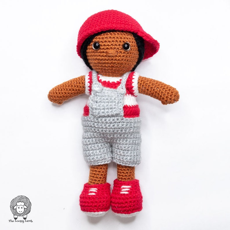 Advent Adam Crochet Boy Doll, Amigurumi Doll Pattern with Removeable Clothes, Crochet Doll Pattern, Easy Crochet Doll image 5