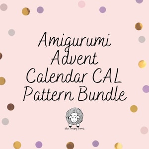 2022 Amigurumi Advent Calendar CAL Pattern BUNDLE - Crochet doll pattern, Amigurumi Doll with Clothes, Crochet Doll with removable clothes