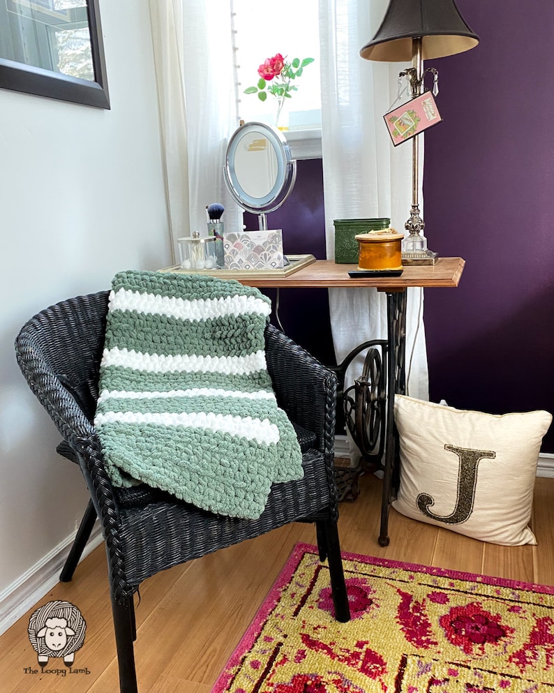Easy Plush Blanket Crochet PATTERN, Eleventh Hour Crochet Blanket, PDF Instant Download:Last-Minute Crochet Gift, Beginner Crochet Pattern image 3