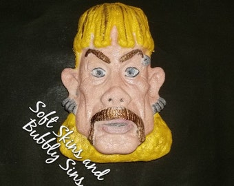 Mullet Man Bath Bomb - Bomba de baño de hombre exótico - Bomba de baño de tigre - Bomba de baño divertido - Parte Favor