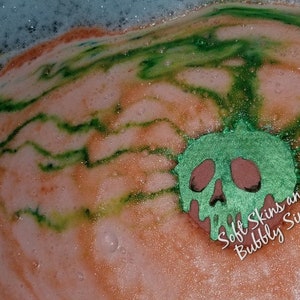 Bomba da bagno alla mela - Bomba da bagno alla mela della morte - Bomba da bagno di Halloween - Bomba da bagno verde - Bomba da bagno spaventosa