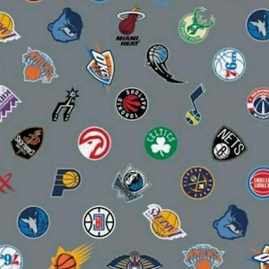 National Basketball Association Team Logo Stickers Set of 30 Teams 4 X 3  Size