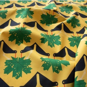 New! Charley Harper Glacier Bay &quot;OysterCatchers&quot; Poplin Fabric! 100% Organic Cotton! 1/4, 1/2, or 1 yd x 45&quot;! Same Day Ship!