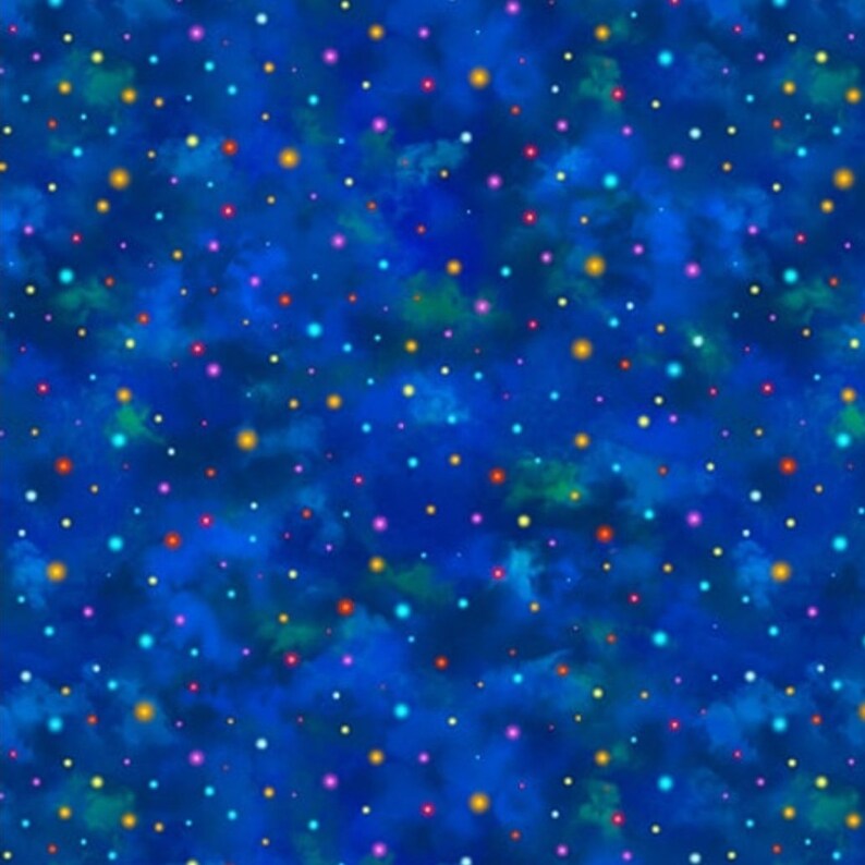 New Night Garden Dots, Blender Fabric 100 Cotton. 1/4, 1/2, or 1 yd x