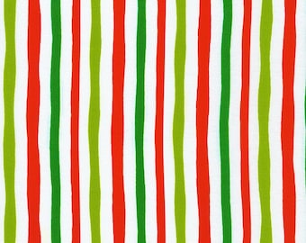 Neu! The Grinch Stola Weihnachten, Grinch Streifen, Streifen, Mischgewebe! 100% Baumwolle•1/4, 1/2, 1m x 112 cm! Weiß/Multi•Cust Fav!Schneller Versand!
