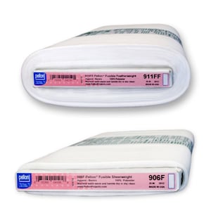5, 10, 15, or 20 yds. x 20&quot;  Pellon Fusible Featherweight 911FF, or Sheerweight Interfacing 906F. Super Fast, Same Day Ship! Lots in Stock!
