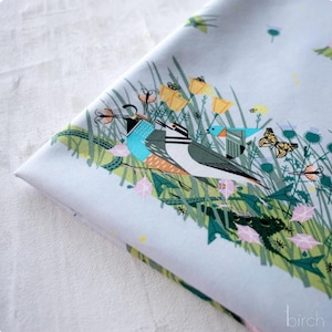 New! Charley Harper "Iconic Vol 2" Small Once There Was A Field Poplin Fabric 100% Organic Cotton! 1/4, 1/2, 1 yd x 45"!Cust Fav!*Ships Soon