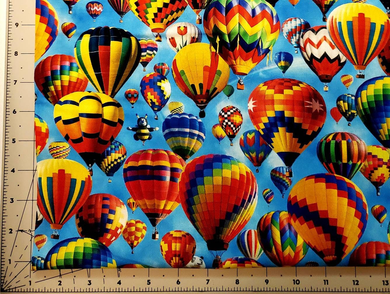 New up in the Air Hot Air Balloon Fabric 100 Etsy