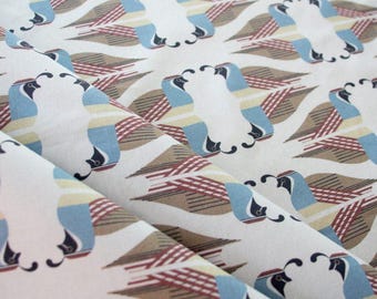New! Charley Harper "Canyon County" Canyon Quail, Bird, Birds Fabric! 1/4, 1/2 yd x 44"•100 % Organic Cotton•Soft Grey•Fast Ship! Almost Gon