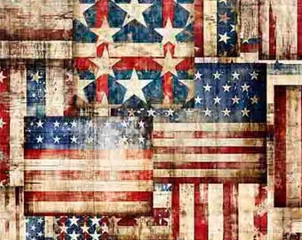 新登場！「1776」国旗パッチワーク、アメリカ国旗、愛国心あふれるアメリカンファブリック！綿100％。1/4、1/2、1ヤード×44インチ！QT Fabrics製！*7月発送予定！