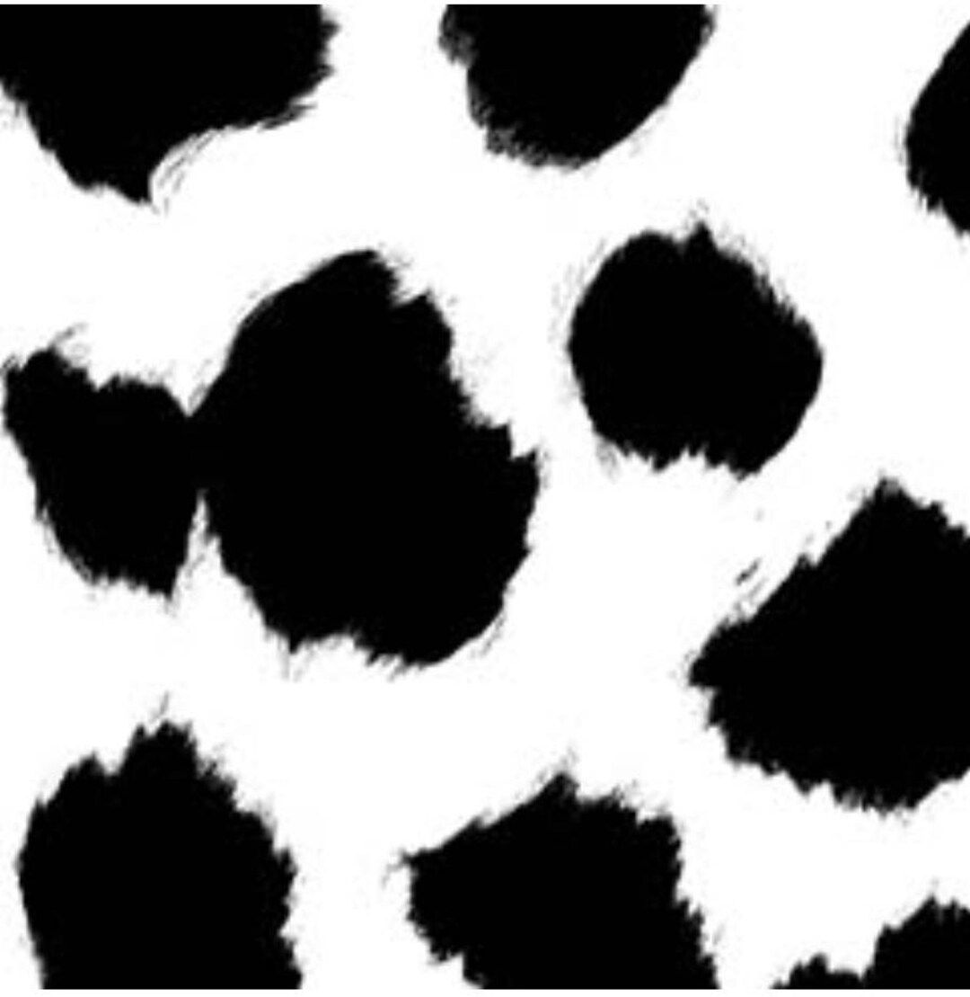 New Cowhide Cow Splotches Cowskin Fabric 100 Cotton 14 Etsy 